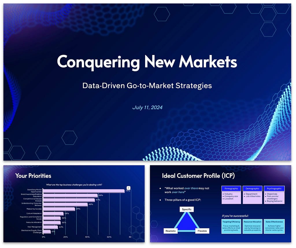 Slide preview: Conquering New Markets: Data-Driven Go-to-Market Strategies