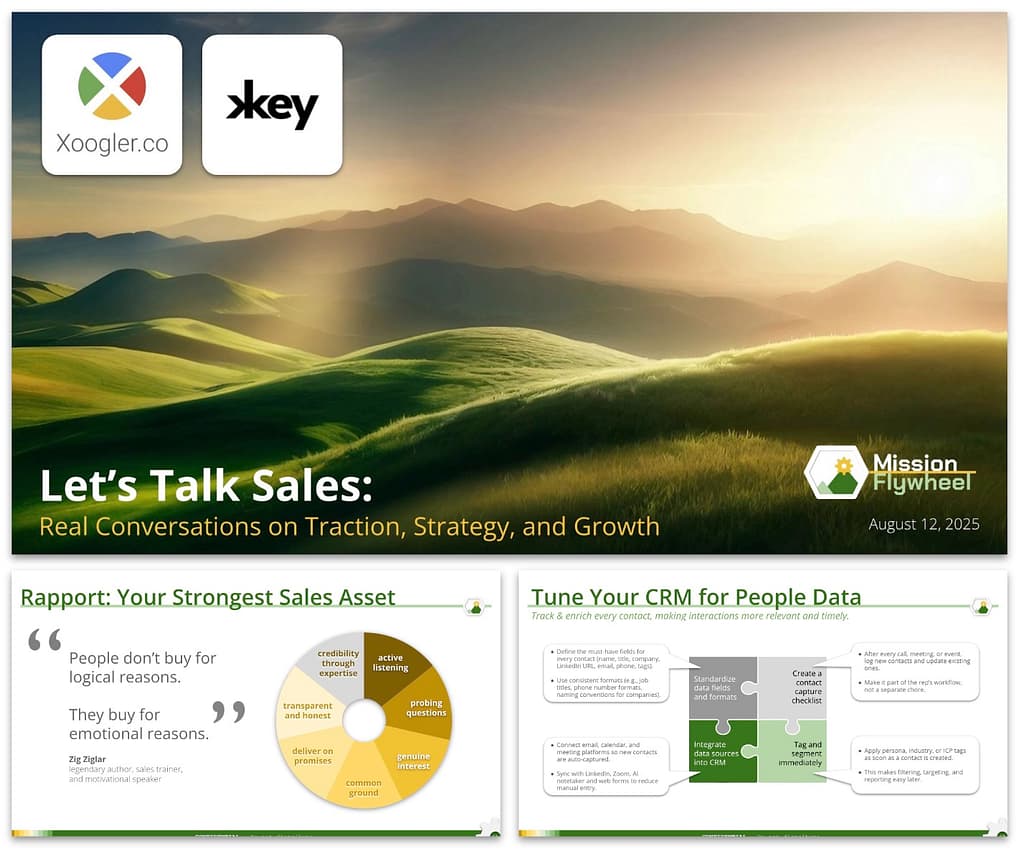 Slide preview: Let’s Talk Sales: Real Conversations on Traction, Strategy, and Growth
