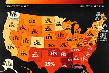 Low-Wage Workers as Percent of the Workforce, by State